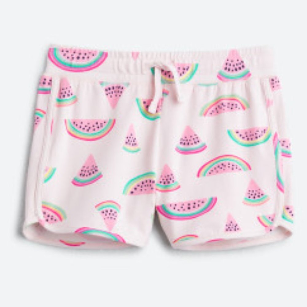 RUMI + RYDER Girl's Shorts Pink Dolphin Style Shorts Watermelon Medium 8-10